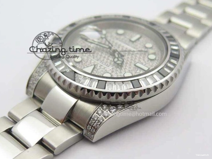 Bracelet A3186 Bp-Maker Black SS 116759 II On Dial SS Diamond Ruby Crystal GMT-Master 0312